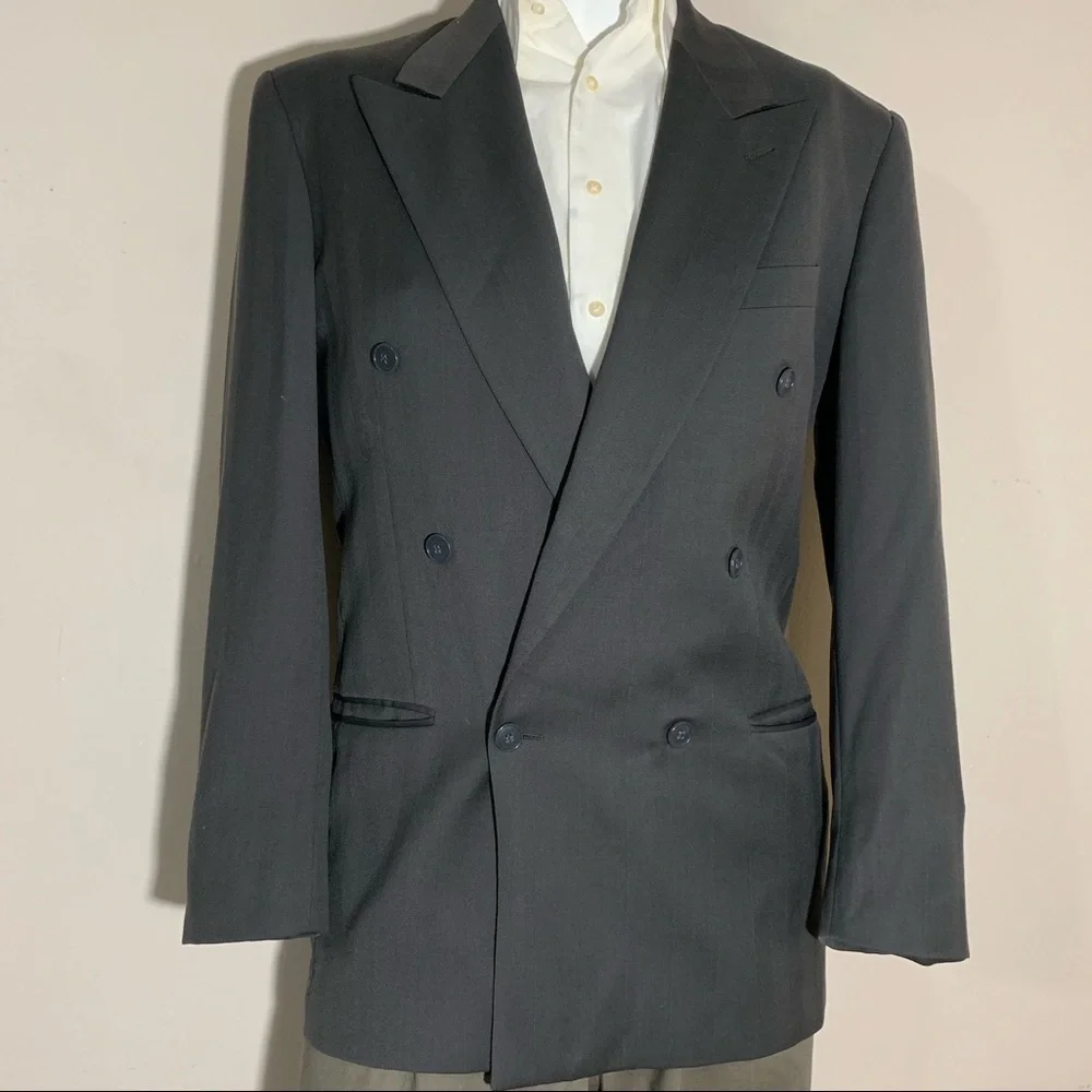 MANI by ARMANI Gray Wool Blazer